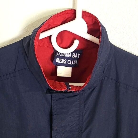 Bahama Bay Mens Club Navy Blue Vest with Red Trim, Size Large - Picture 4 of 9